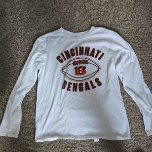 NFL Cincinnati Bengals Kids White Long Sleeve Tee